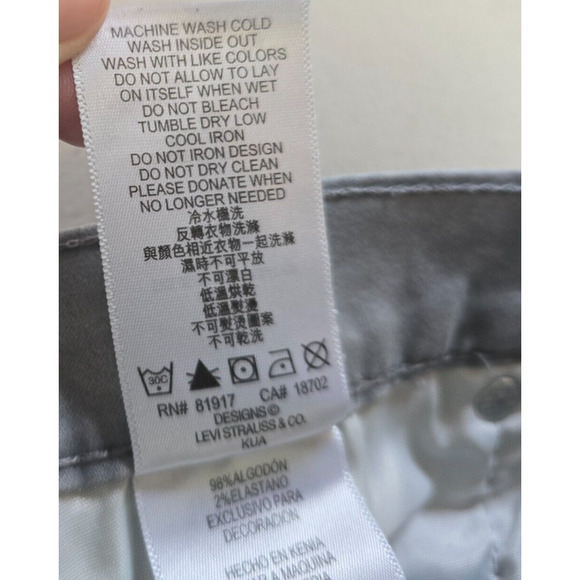 Levi's 511 Slim Jeans Boys 14 27 x 27 Regular Gray - Picture 5 of 16